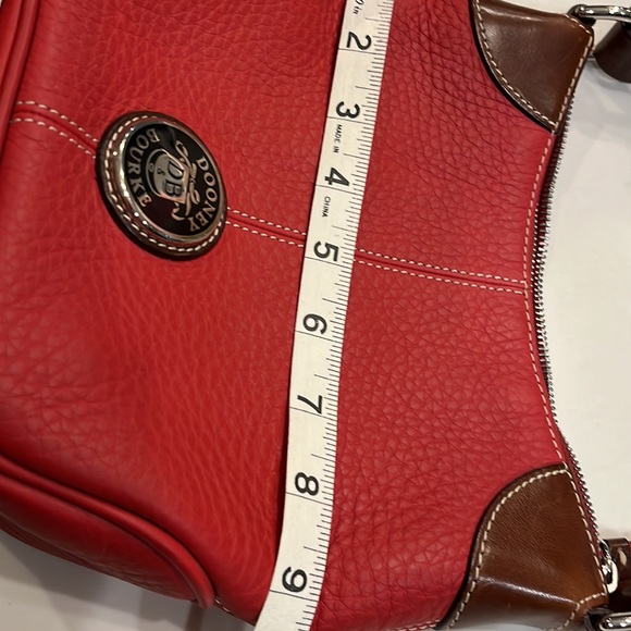 Like New Dooney Bourke Small Red Shoulder/Crossbody Bag. All Weather Leather. - Picture 13 of 16